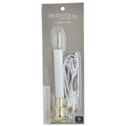 12 Gold Flameless Plug In Taper Candle With Switch by Hudson 45