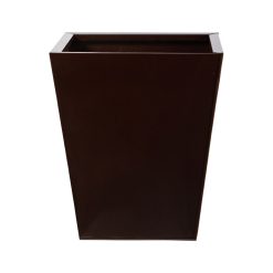 Nearly Natural 15 Brown Geometric Metal Planter
