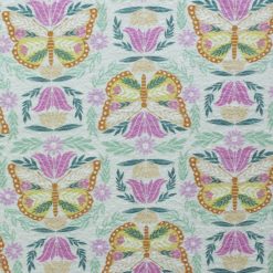 Multi Color Abstract Butterflies Super Snuggle Flannel Fabric