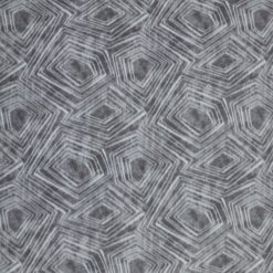 Gray Geometric Textured Anti Pill Plush Fleece Fabric
