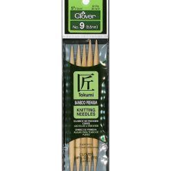 Clover Bamboo Double Point Knitting Needles 5 Set Of 5 Size 9