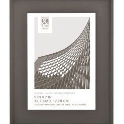 5 x 7 Traditional Black Scoop Tabletop Picture Frame by Place   Time