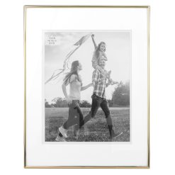 11 x 14 Matted to 8 x 10 Gold Tabletop Picture Frame