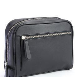Leather Contemporary Toiletry Bag