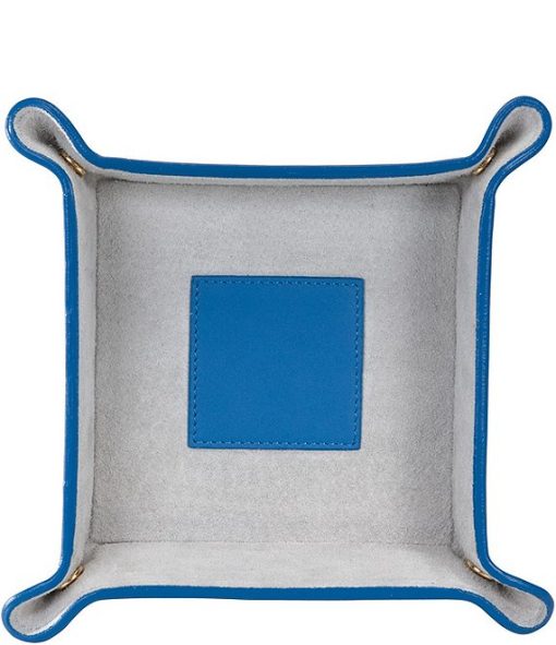 Suede-Lined Catchall Leather Valet Tray - Image 2