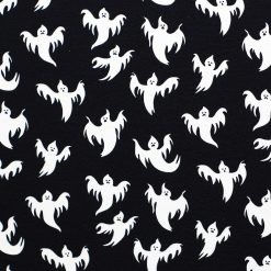 Ghosts On Black Glow in The Dark Super Snuggle Flannel Fabric