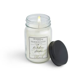 12oz Kitchen Herbs Scented Mason Jar Candle by Hudson 43