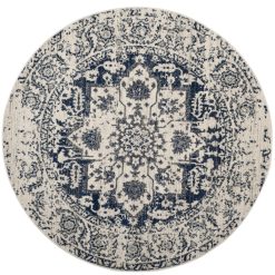 Safavieh Madison 603 Cream / Navy 6 7 X 6 7 Round
