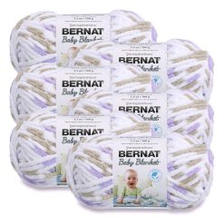 Bernat Baby Blanket 72yds Super Bulky Polyester Yarn 6 Bundle