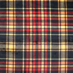 Bright Orange Plaid Sew Lush Fleece Fabric