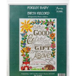 Imaginating 6 x 9 Forest Baby Birth Record Counted Cross Stitch Kit