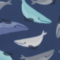 Whales Blizzard Prints Fleece Fabric
