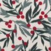 Green Mistletoe Blizzard Fleece Fabric