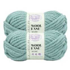 Lion Brand Jumbo Wool Ease WOW 66yds Jumbo Acrylic Yarn 2 Bundle