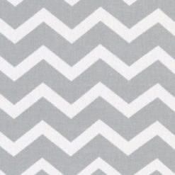 Gray   White Chevron Quilt Cotton Fabric by Keepsake Calico