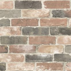 WallPops NuWallpaper Peel and Stick Wallpaper Newport Reclaimed Brick