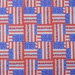 Intricate Flags Patriotic Cotton Fabric