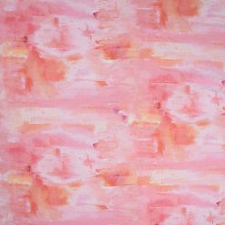 Pink Watercolor Cotton Fabric by Keepsake Calico