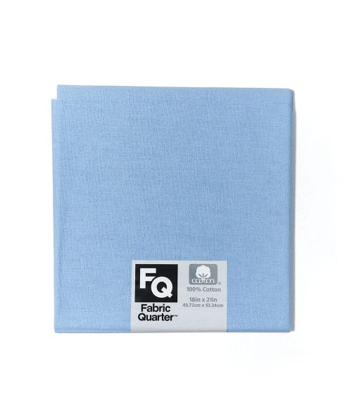Medium Blue Cotton Fabric Quarter