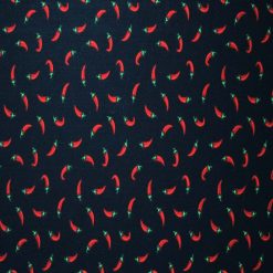 Garden Peppers on Black Cotton Fabric by Quilter s Showcase