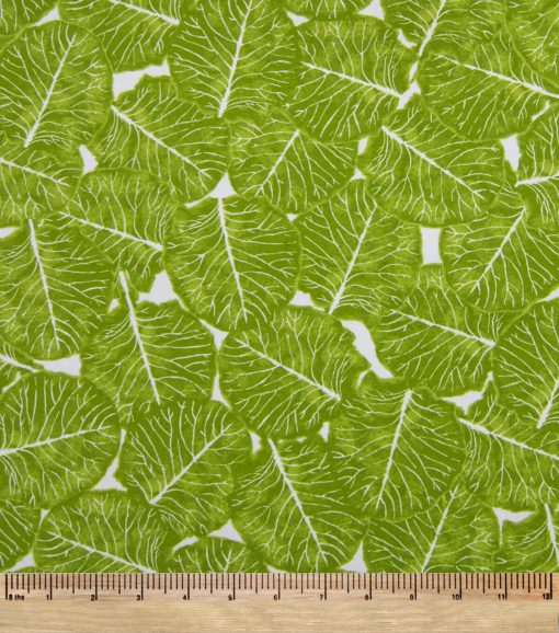 Cabbage Leaf Super Snuggle Flannel Fabric - Image 2
