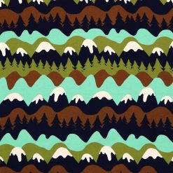 Multicolor Wilderness Landscape Super Snuggle Flannel Fabric by POP!