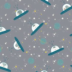 Space Animals Super Snuggle Flannel Fabric