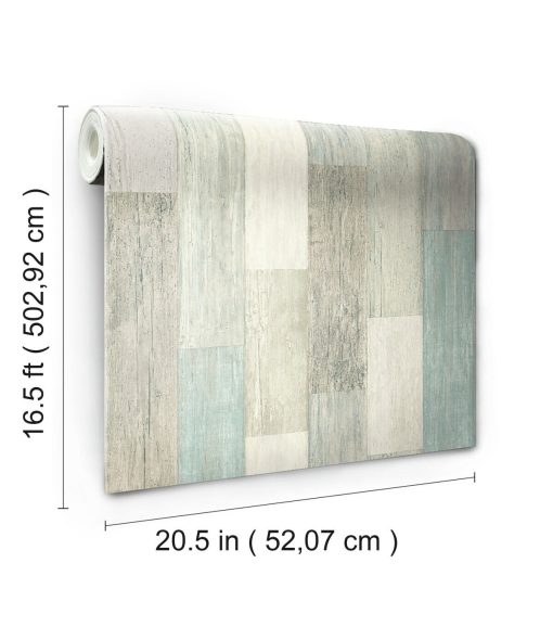 RoomMates Wallpaper Coastal Weathered Plank - Image 6