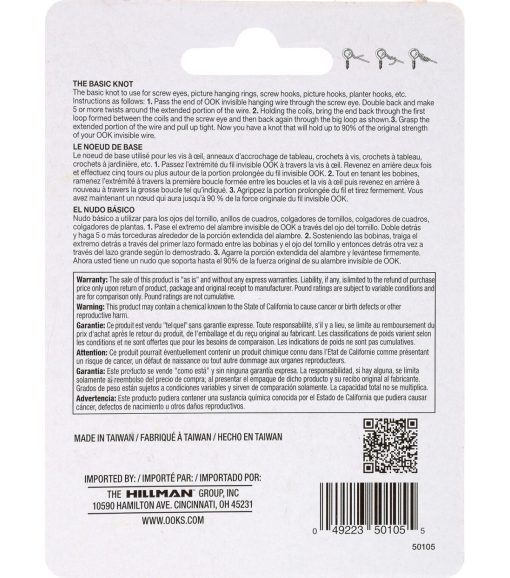 Ook 25  Invisible Hanging Wire 20lbs - Image 3
