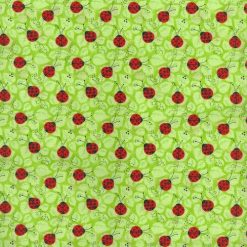 Fabric Traditions Novelty Cotton Fabric Ladybug On Leaf