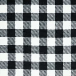Black   White Buffalo Plaid Sew Lush Fleece Fabric