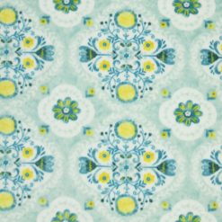 Green Medallion Anti Pill Plush Fleece Fabric