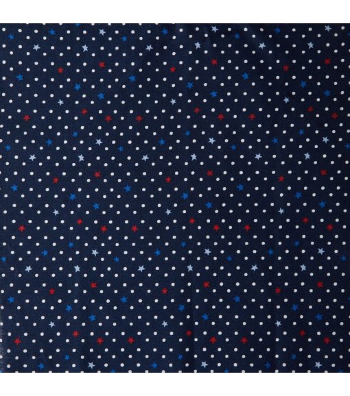 Stars And Dots Patriotic Cotton Fabric
