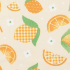 Lemons on Cream Anti Pill Plush Fleece Fabric
