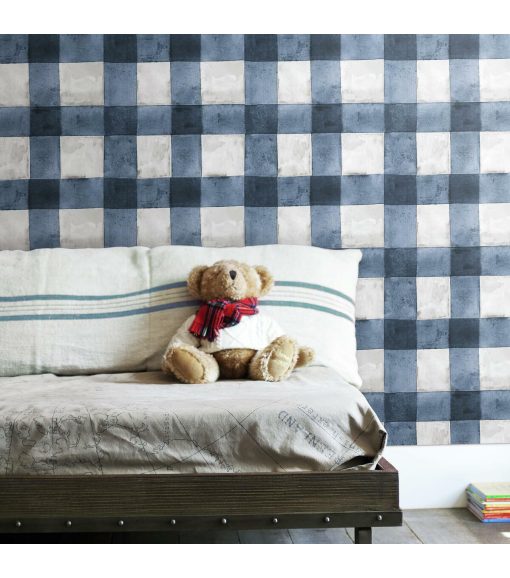 RoomMates Buffalo Plaid Peelable Wallpaper - Image 6
