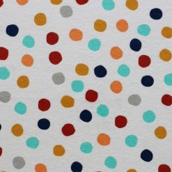 POP! Multi Dot On White Super Snuggle Flannel Fabric