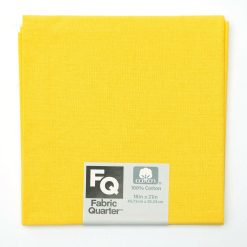 Yellow 1 Piece Cotton Fabric Quarter