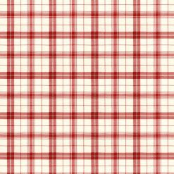 Plaid Red 108 Wide Flannel Fabric