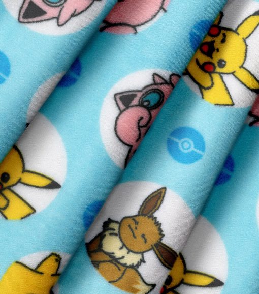 Pokemon   Friends Micro Velvet Fleece Fabric - Image 3