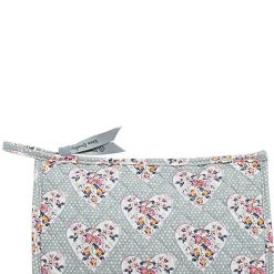 Vera Bradley Mon Amour Gray Trapeze Cosmetic Case