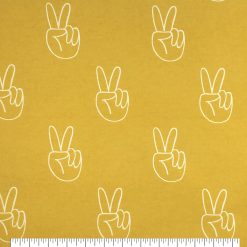 Peace Sign Super Snuggle Flannel Fabric