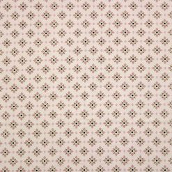 White Floral Geometric Super Snuggle Flannel Fabric