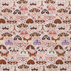 Intricate Butterflies Pink Super Snuggle Flannel Fabric