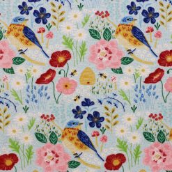 Packed Spring Floral Super Snuggle Flannel Fabric