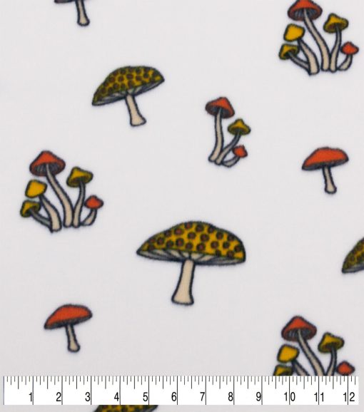 POP! Mushrooms Lightweight Fleece Fabric - Image 3
