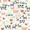 Farm Animals Novelty Cotton Fabric