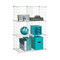 Honey Can Do 45 White 6 Cube Modular Storage Organizer
