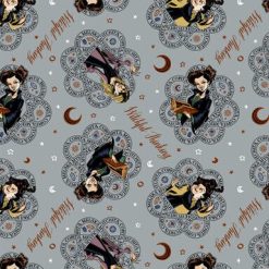 Hocus Pocus Filligree Badge Cotton Fabric