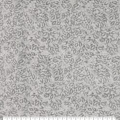 White Gray Vine 108 Wide Flannel Fabric