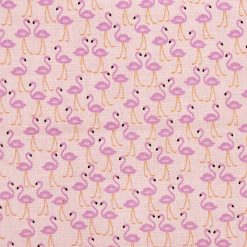 Novelty Cotton Fabric Flamingo Traffic